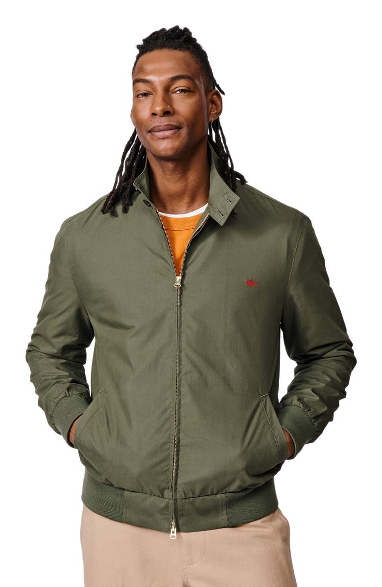 Aubin Authorpe Harrington Bomber Jacket, Alternate, color, Khaki