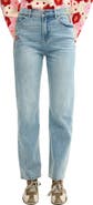 Desigual Floral Embroidery Slim Fit Jeans