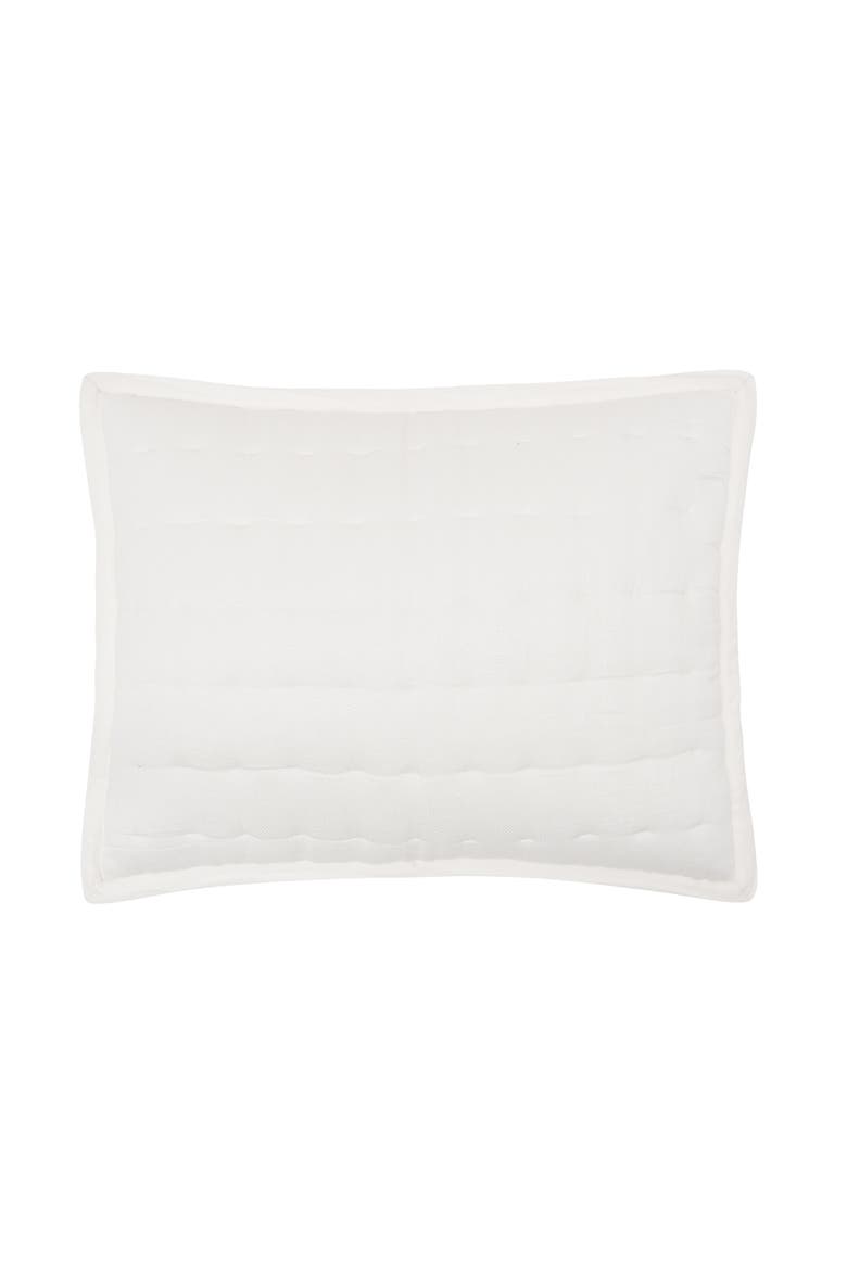 20" x 26" Tinsley Dove Cotton Standard Sham - Machine Washable, Main, color, White