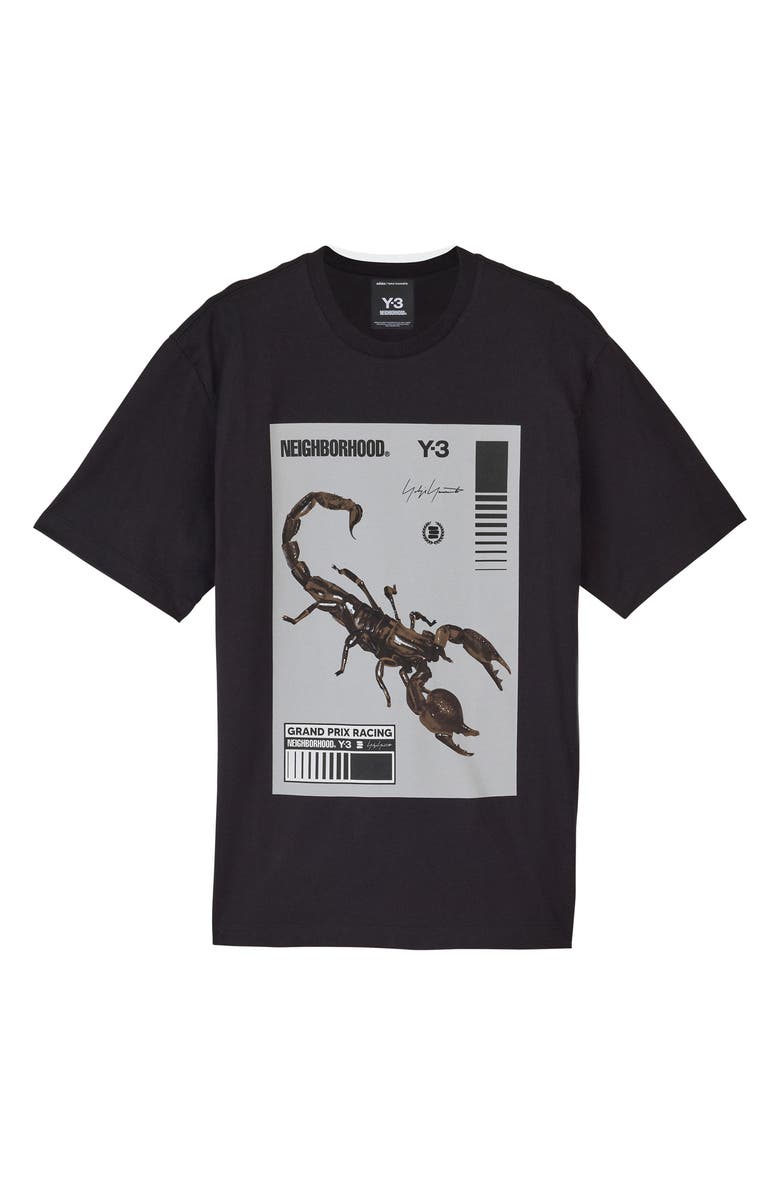 Y-3 x NEIGHBORHOOD Graphic T-Shirt, Alternate, color, Black/ Granite