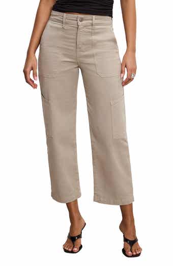 Good American Crop Twill Cargo Pants