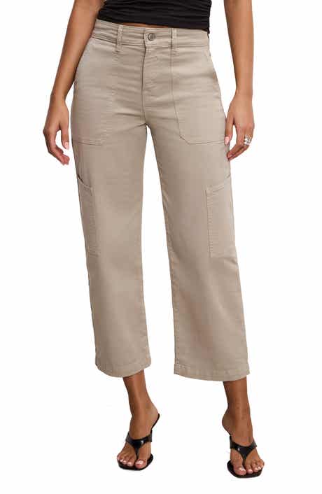 Good American Crop Twill Cargo Pants