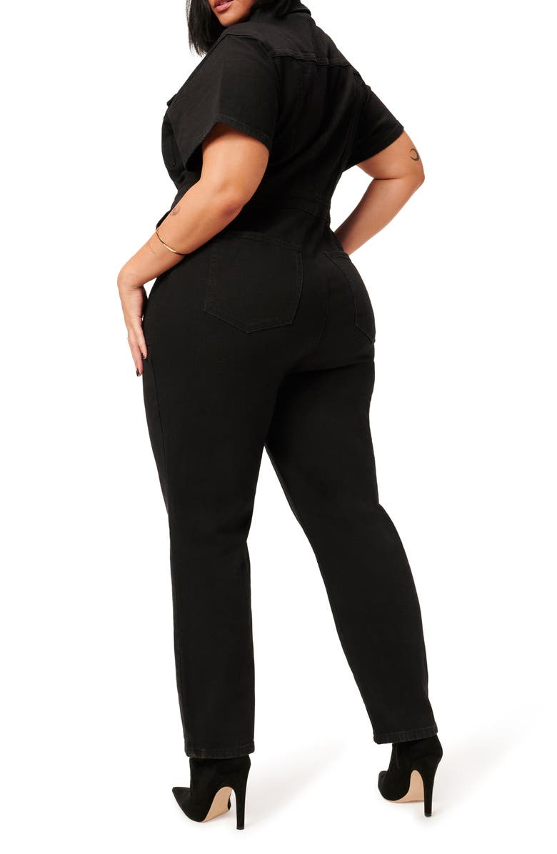 Good American Fit for Success Jumpsuit, Alternate, color, Black099