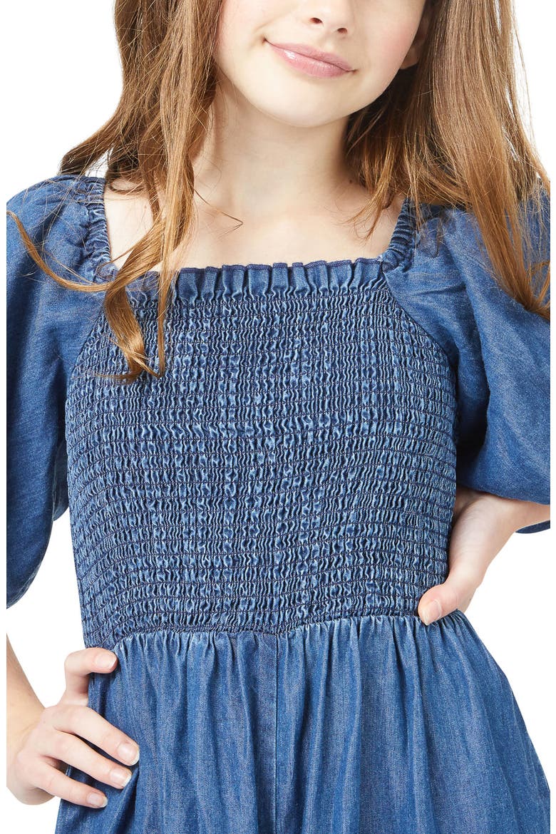 Bubble Smocked Jumpsuit, Alternate, color, DARK STONE