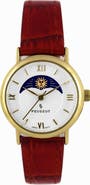Peugeot Sun-Moon Round Vintage Leather Watch- 26MM