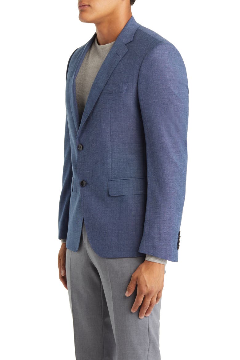 Slim Fit Virgin Wool Sport Coat, Alternate, color, MEDIUM BLUE