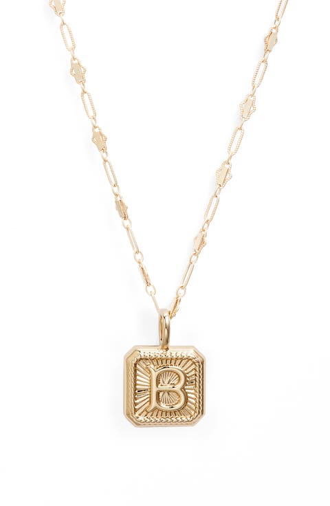 Harlow Initial Pendant Necklace