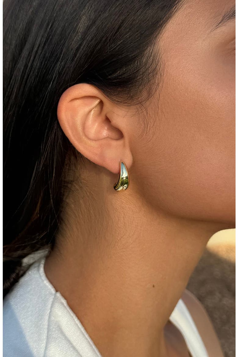 Set of 3 Hoop Earrings, Alternate, color, GOLD