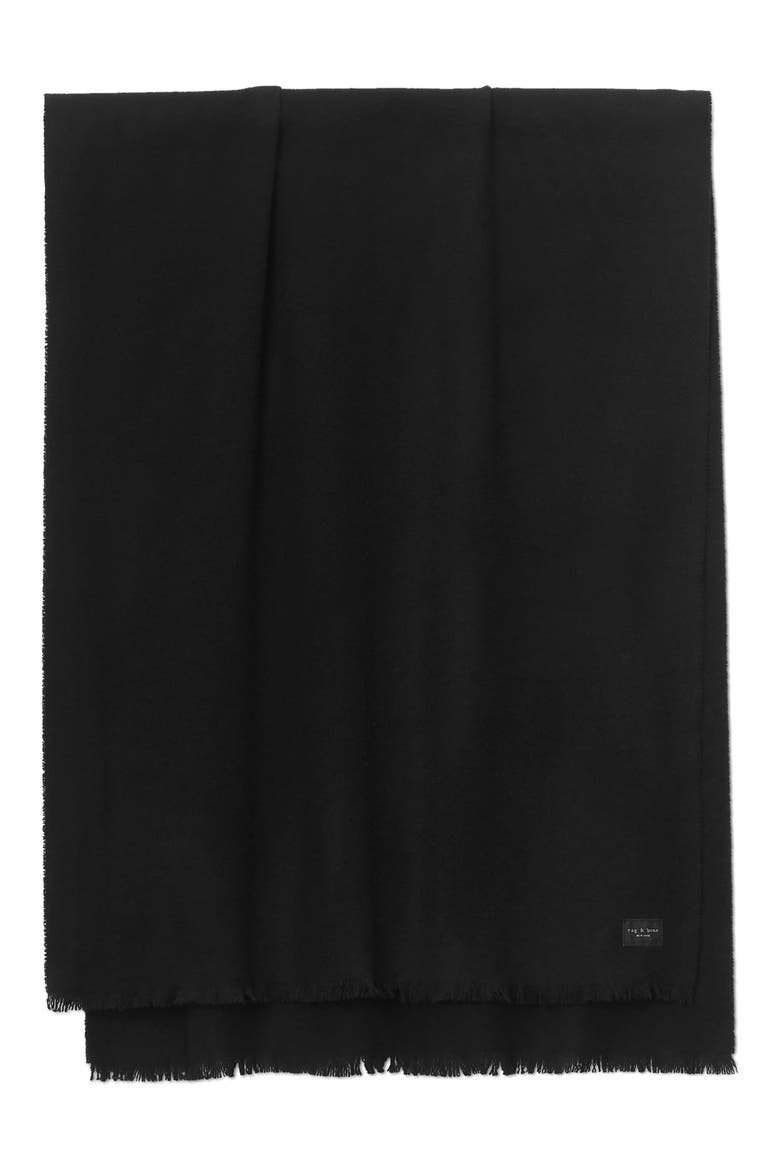 Joni Wool Scarf, Main, color, BLACK