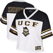 COLOSSEUM Women's Colosseum  White UCF Knights Treasure Cropped Football Jersey