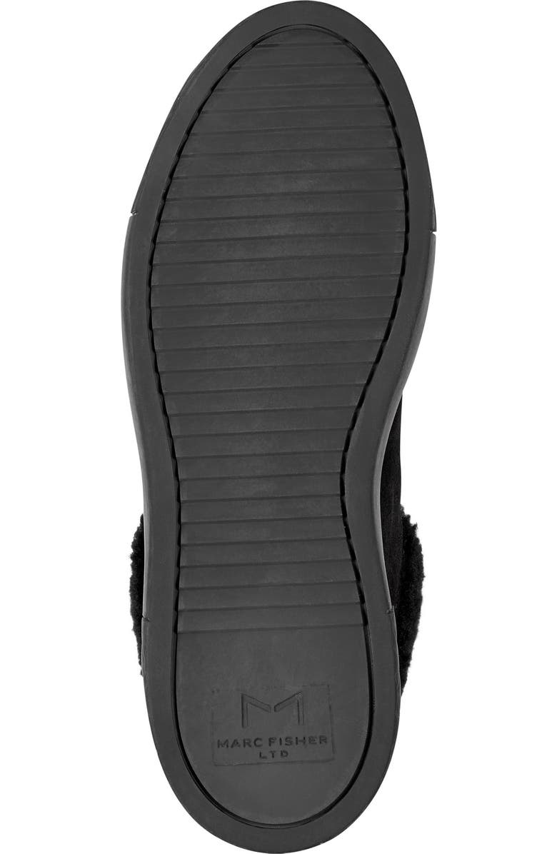 Marc Fisher LTD Davie Water Resistant Lace-Up Sneaker with Faux Fur Trim, Alternate, color,