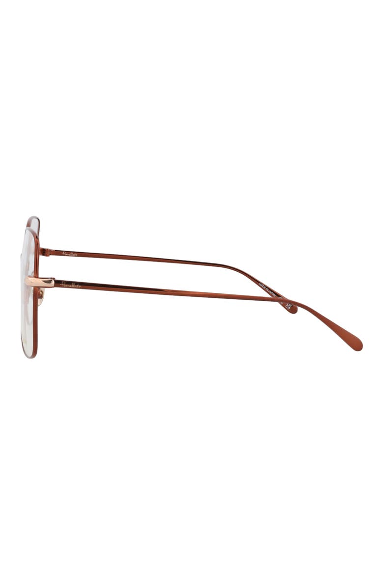 57mm Square Optical Glasses, Alternate, color, BROWN / BROWN