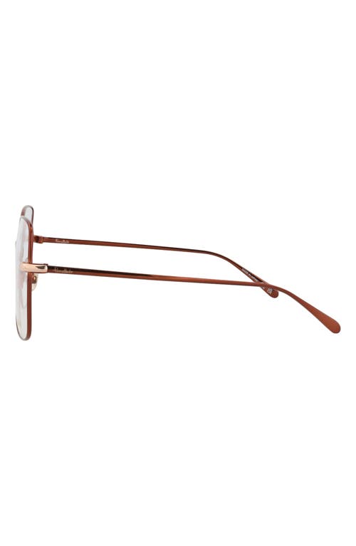 Pomellato 57mm Square Optical Glasses In Brown/brown