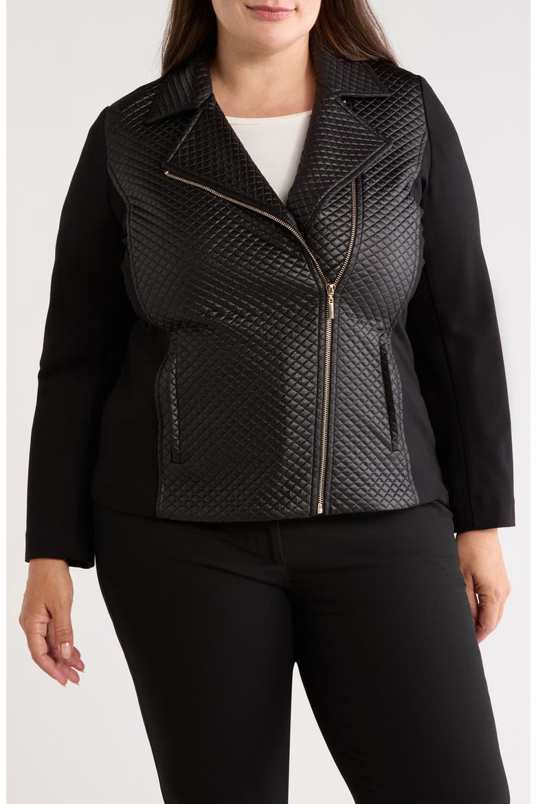 Asymmetric Moto Jacket, Main, color, ANNE BLACK