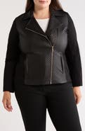 Anne Klein Asymmetric Moto Jacket