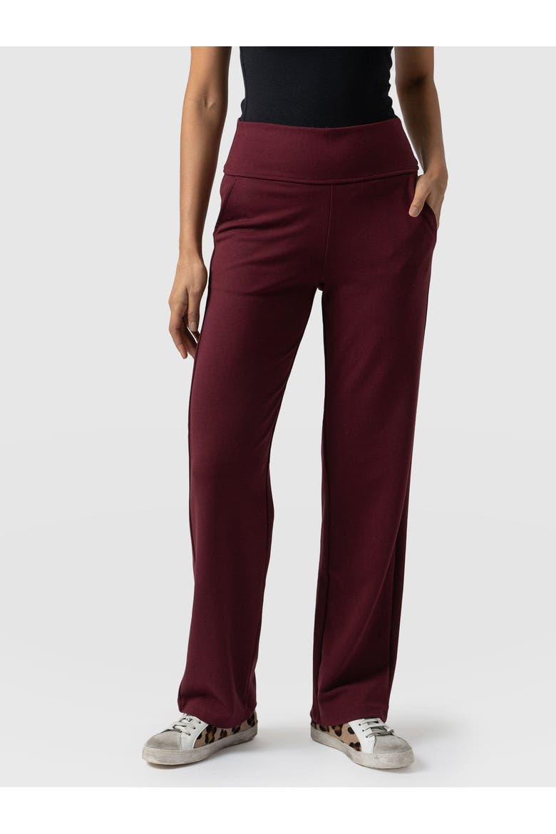 Runway Pant, Alternate, color, Burgundy