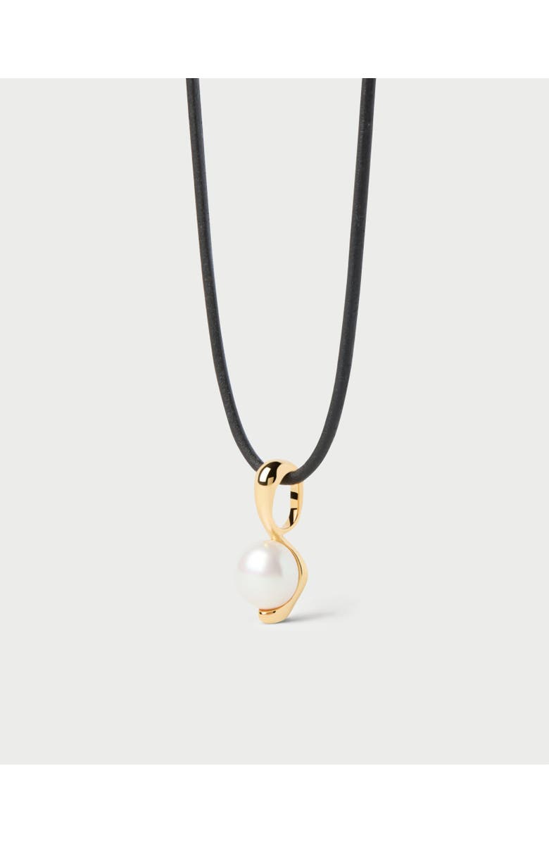 PDPAOLA La Perla Essential Pendant Necklace, Main, color, Brass