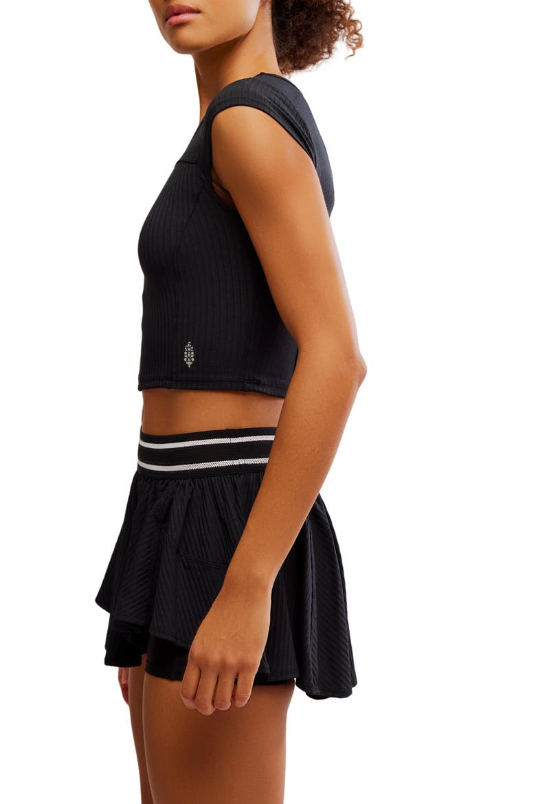 FP Movement Tempo Ribbed Baby Tee, Alternate, color, BLACK