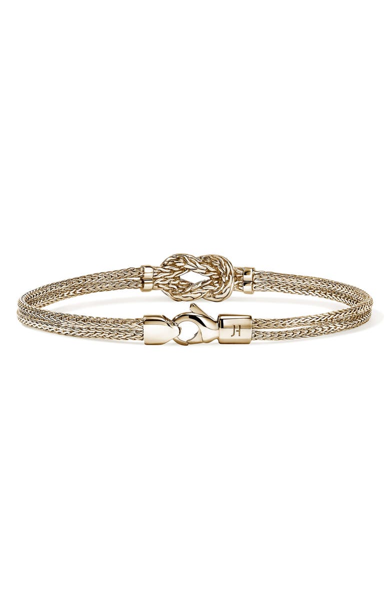 John Hardy Love Knot Bracelet, Diamonds, Alternate, color, 14K Yellow Gold