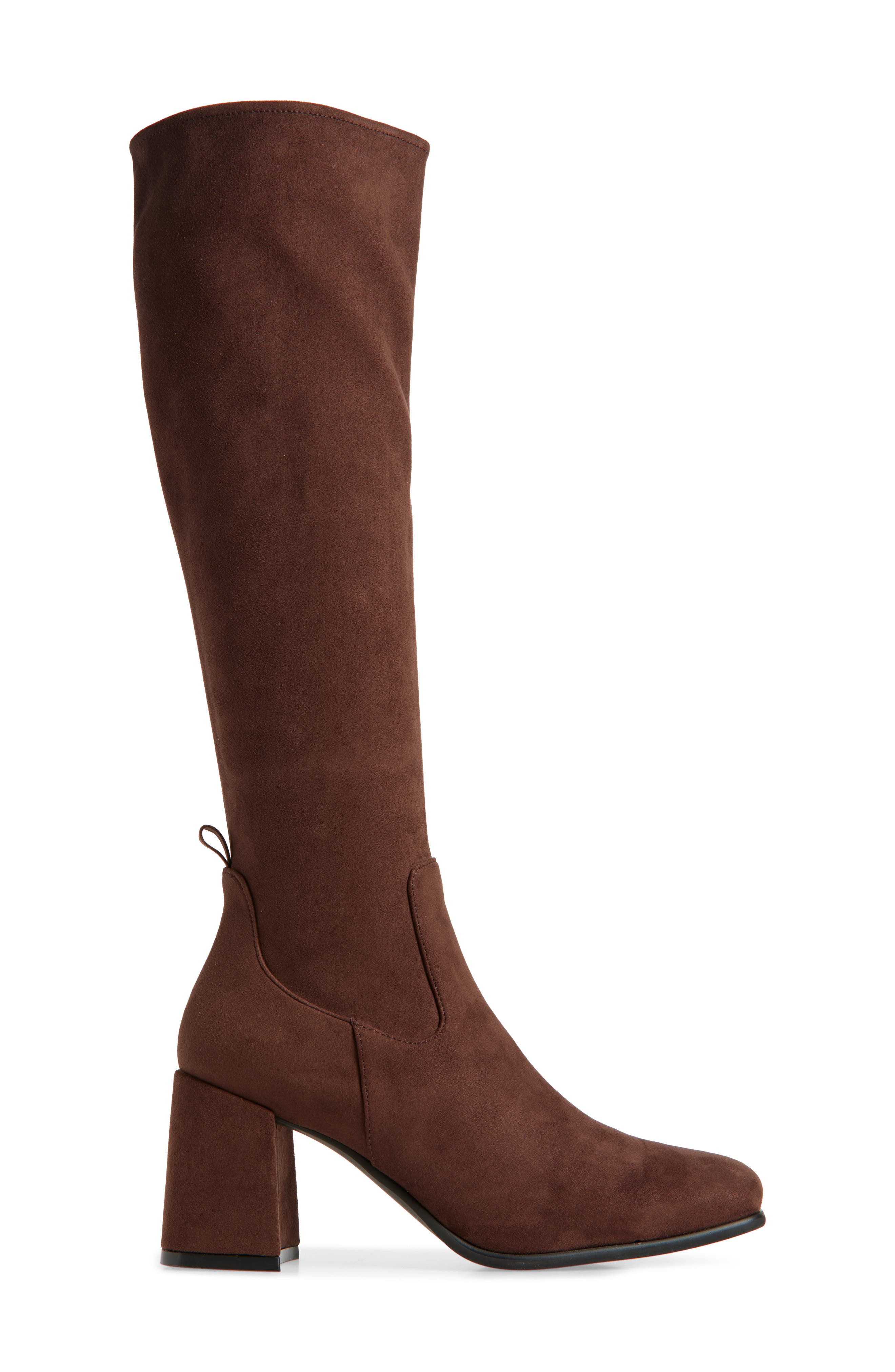 Jeffrey Campbell Hotlava Knee High Boot, Alternate, color, Dark Brown Suede