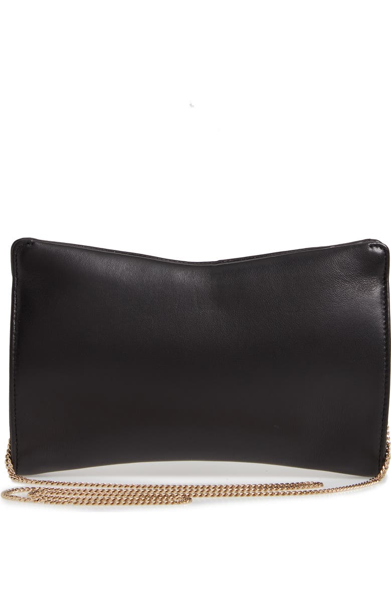 Jimmy Choo Nappa Leather Clutch with Crystal Bracelet, Alternate, color,