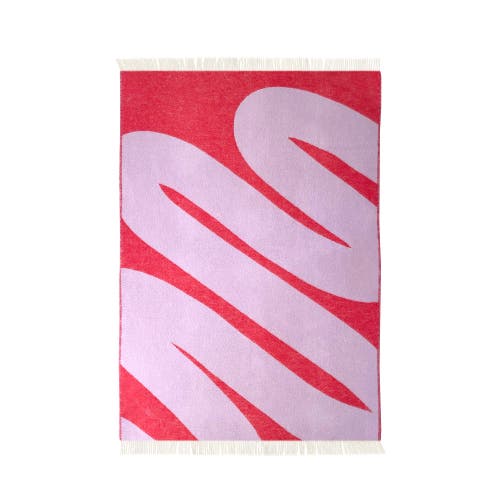 Maison Deux Swirl Blanket In Red