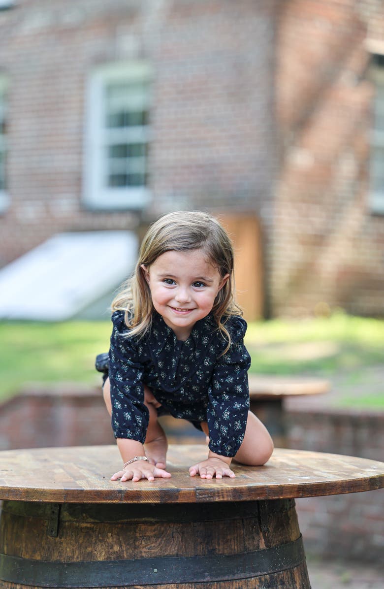 Manière Kids' Forest Top & Bubble Shorts Set, Alternate, color, Black