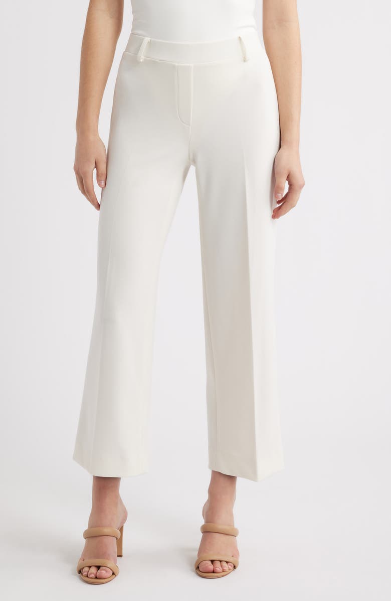 Anne Klein Pull-On Crop Wide Leg Jeans, Main, color, 