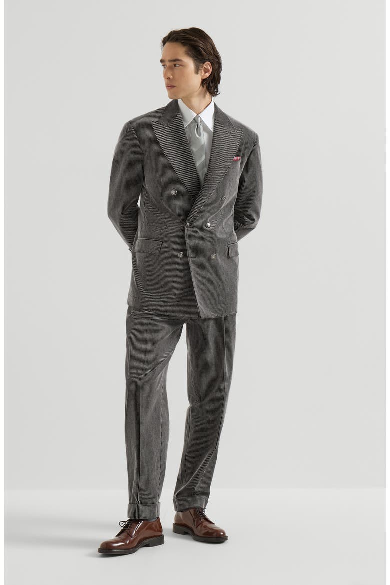 Twill shirt with button-down collar, Alternate, color, White