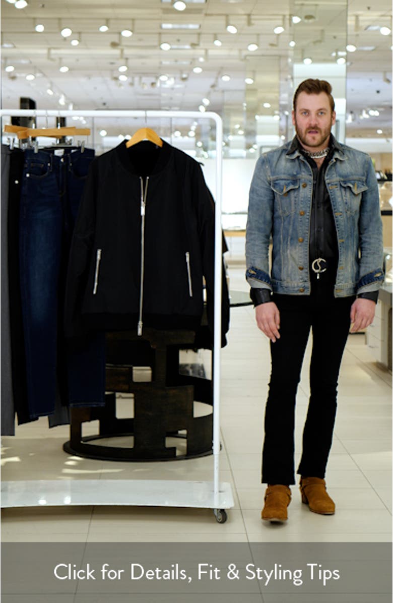 Water Repellent Reversible Faux Fur Bomber Jacket, sales video thumbnail