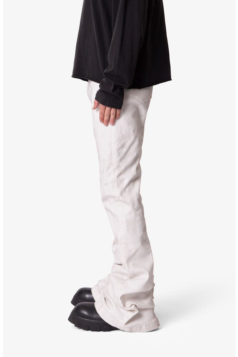 Super Stacked Hem Jeans, Alternate, color, WHITE
