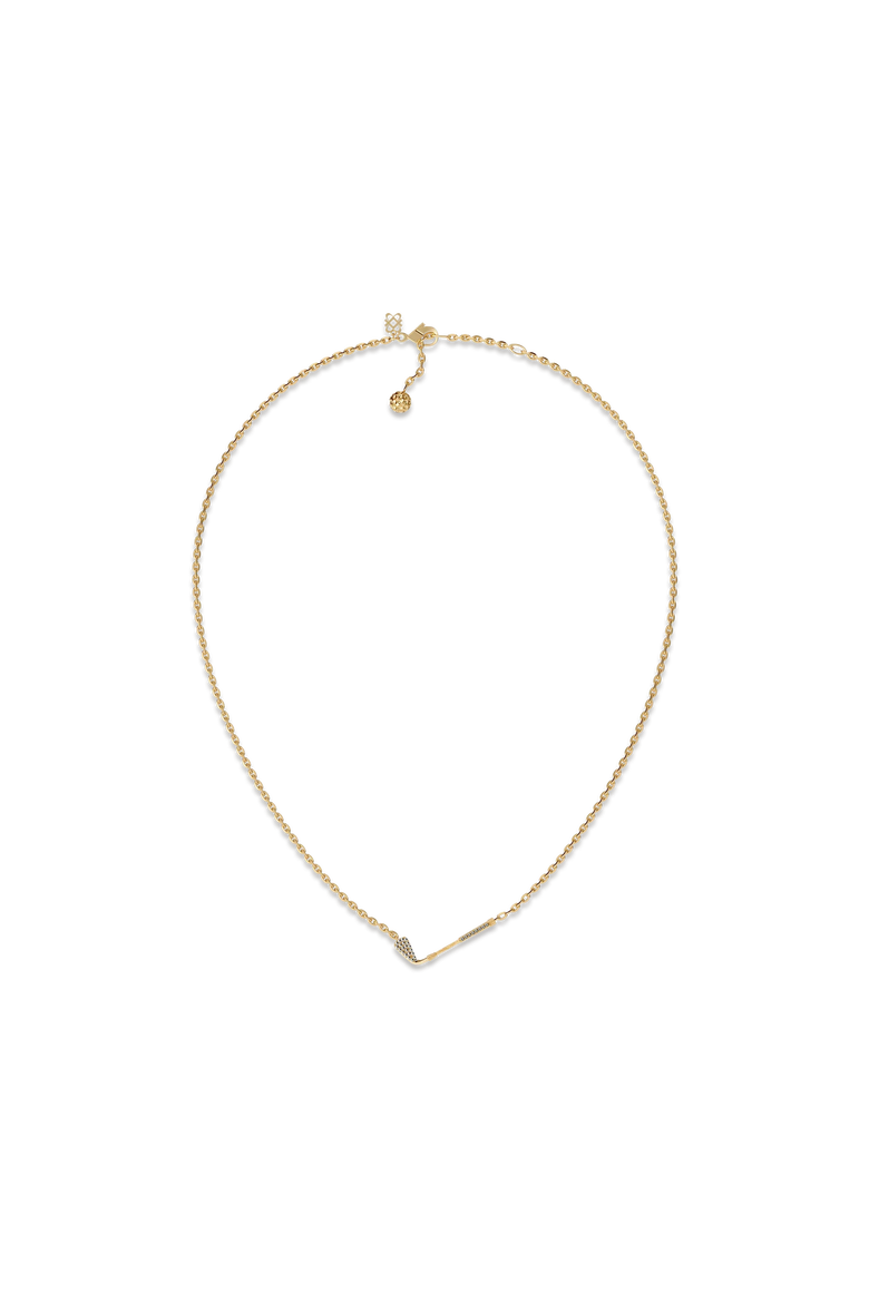 The Golf Club Necklace, White Diamond Pavé, Alternate, color, Gold  Diamond