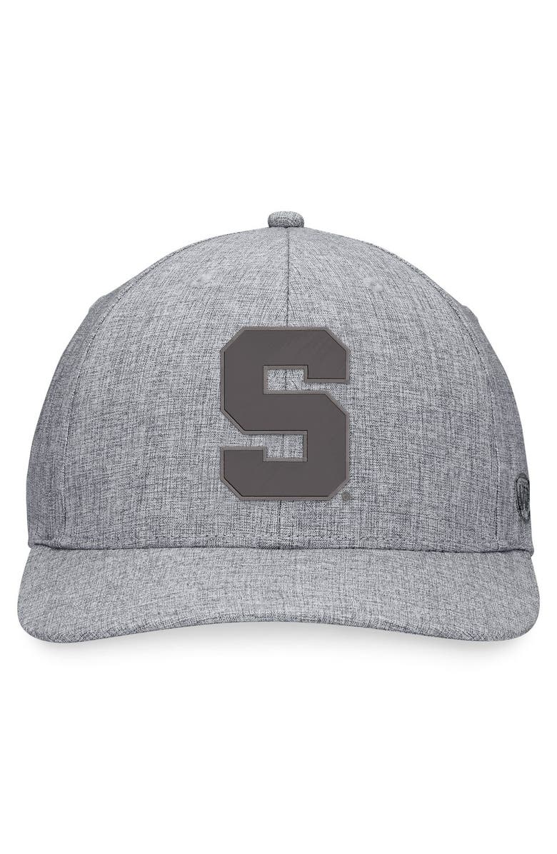 TOP OF THE WORLD Men's Top of the World Gray Michigan State Spartans Top Grit Flex Hat, Alternate, color, 