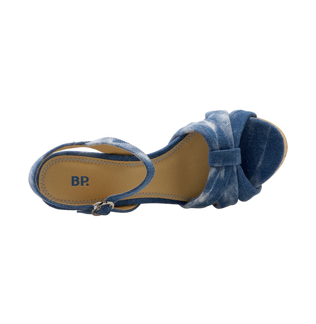Cork Wedge Sandal, Alternate, color, DENIM
