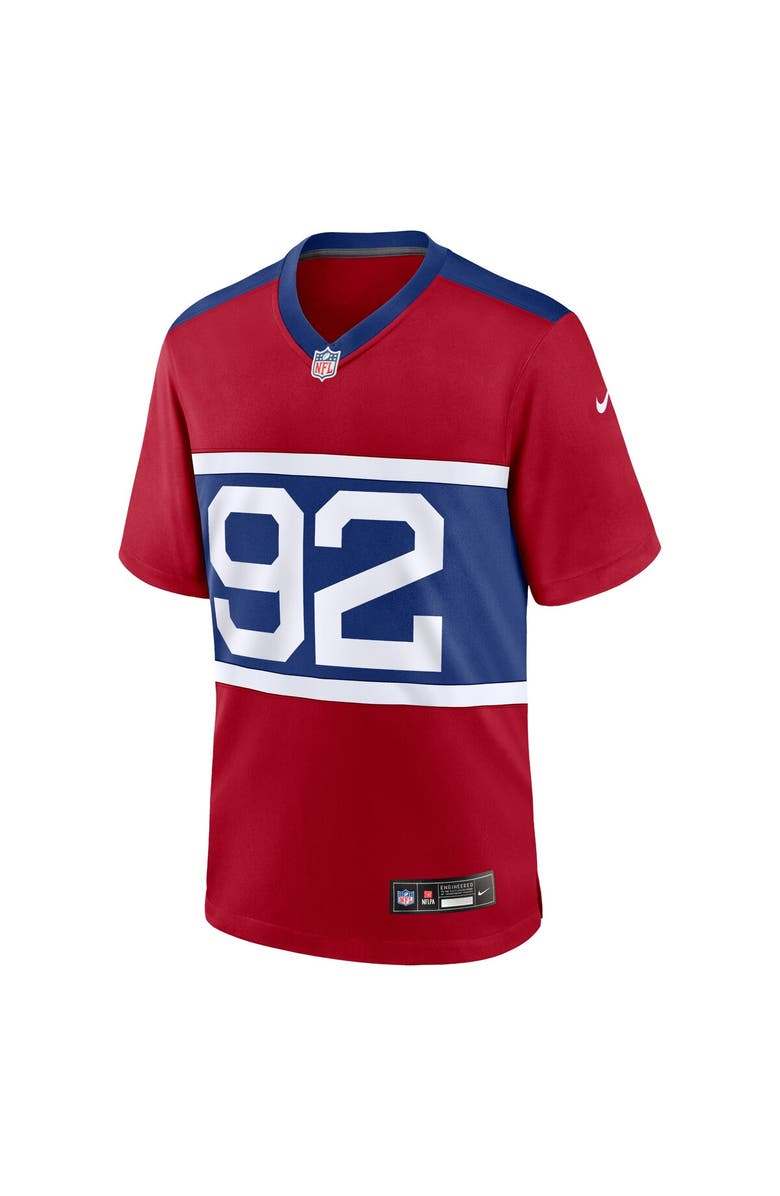 Nike Men's Nike Michael Strahan Century Red New York Giants Alternate Retired Player Game Jersey, Alternate, color, Red