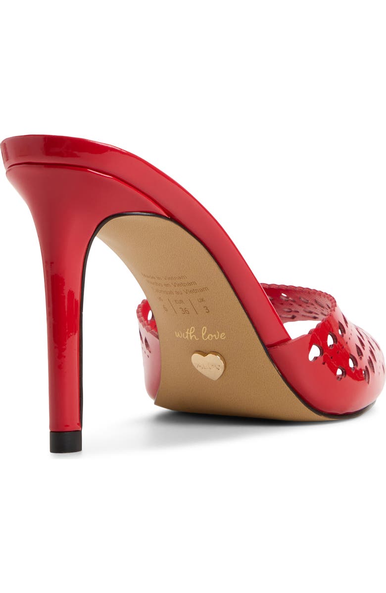 ALDO Love Pointed Toe Slide Sandal, Alternate, color, Medium Red