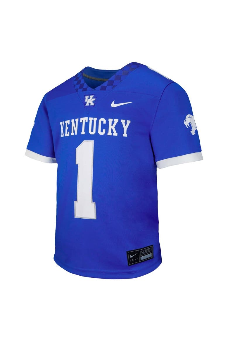 Youth Nike #1 Royal Kentucky Wildcats  Untouchable Replica Game Jersey, Alternate, color, Royal
