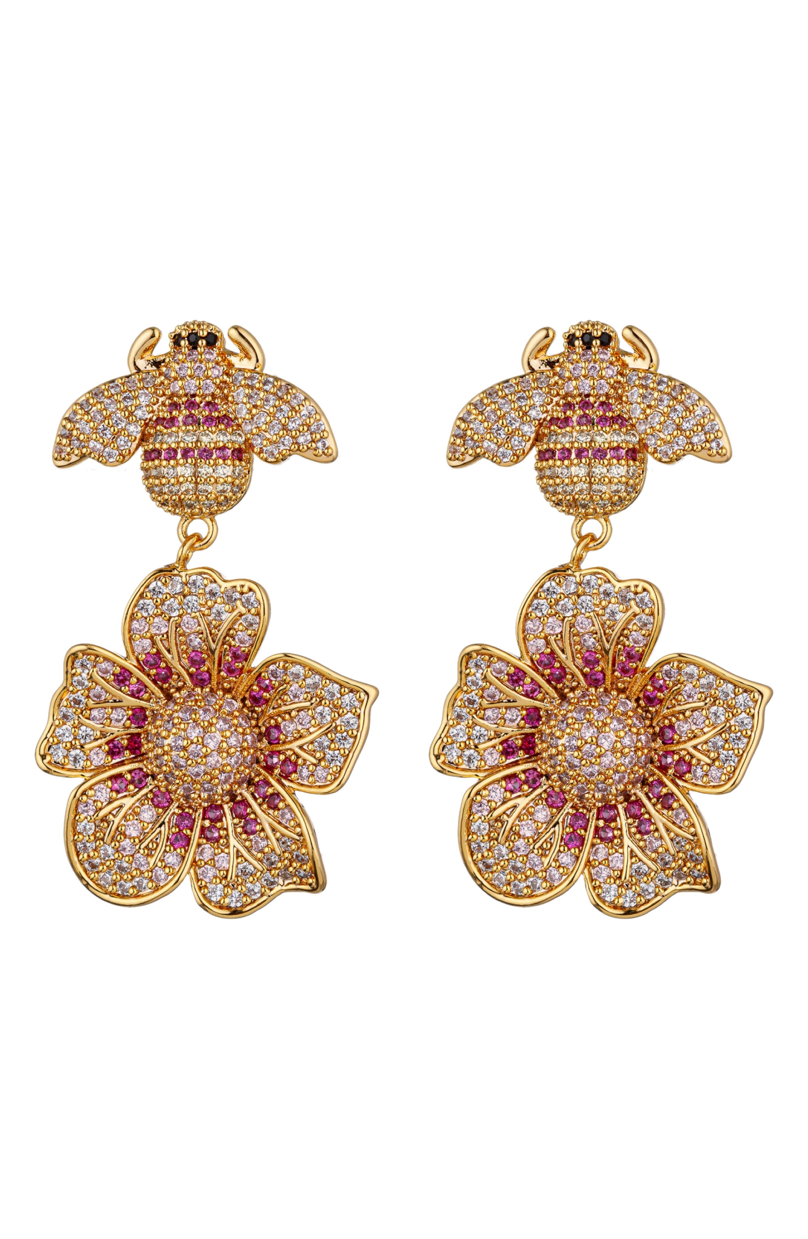 EYE CANDY LOS ANGELES Bee my Flower Drop Earrings (Women) | Nordstromrack