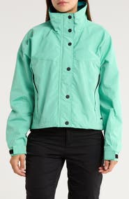 Noize Skye Stand Collar Drawcord Rain Jacket