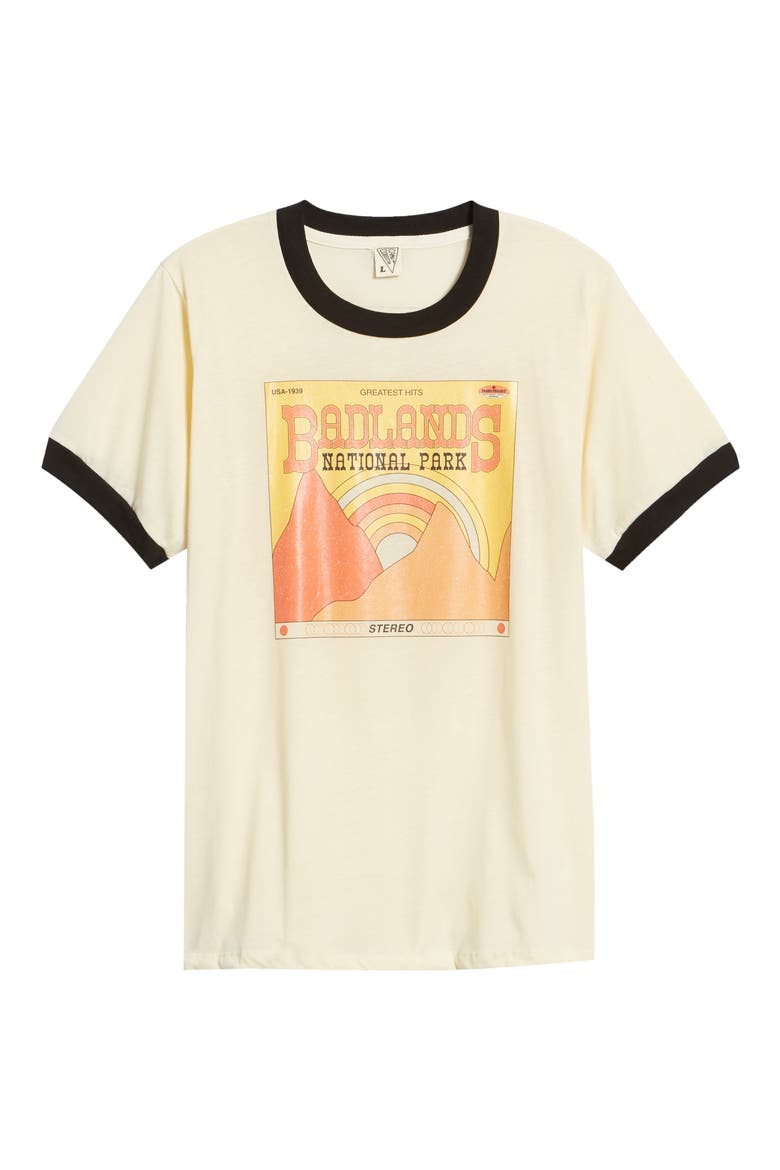 Badlands' Greatest Hits Graphic Tee, Alternate, color, WHITE/ BLACK
