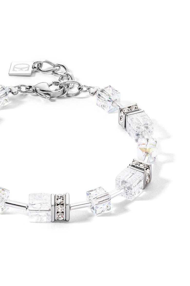 Geocube Iconic Nature Bracelet, Alternate, color, Silver White