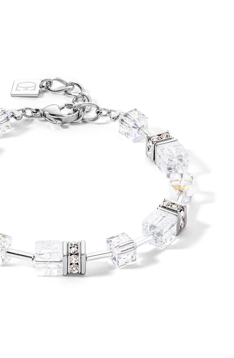 COEUR DE LION Geocube Iconic Nature Bracelet, Alternate, color, Silver White