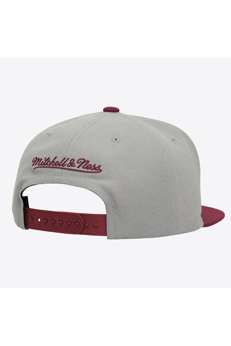 Men's Mitchell & Ness  Gray/Maroon Virginia Tech Hokies Plaid OG Snapback Hat, Alternate, color, Gray