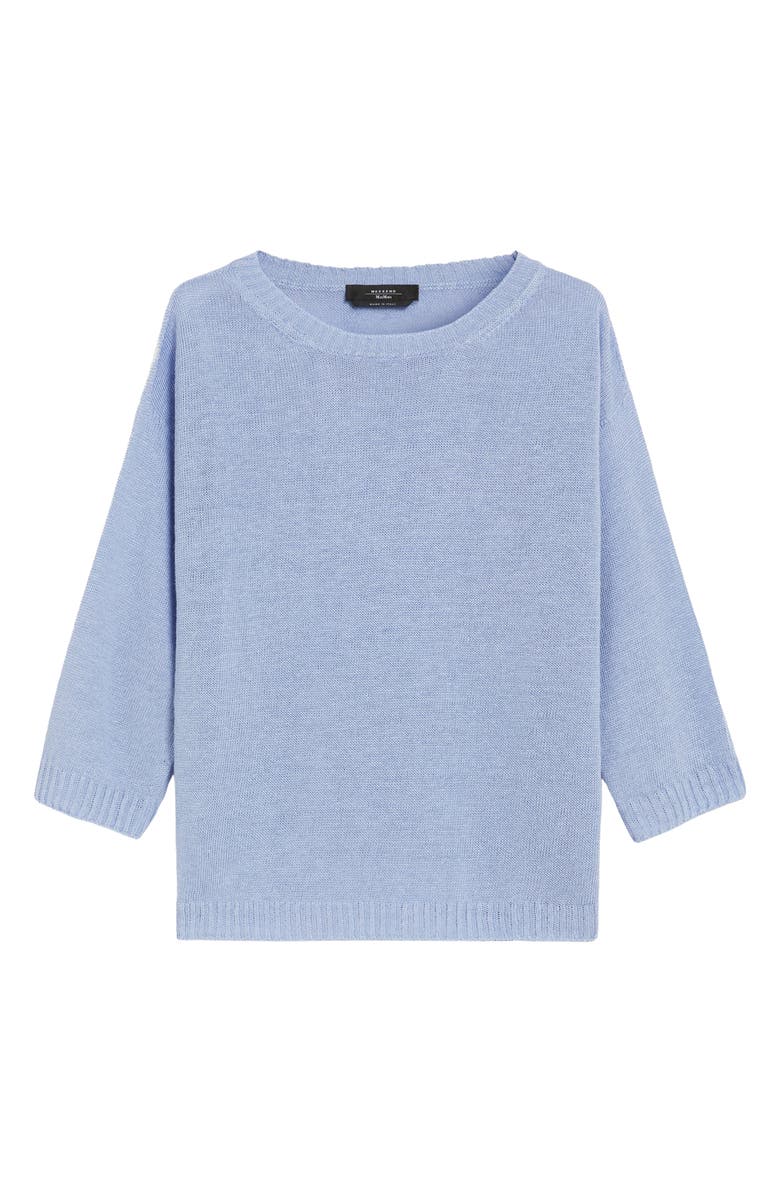 Weekend Max Mara Selz Boat Neck Sweater, Main, color, Sky Blue