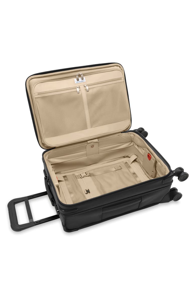 Baseline Essential 22-Inch Expandable Spinner Carry-On Bag, Alternate, color, BLACK