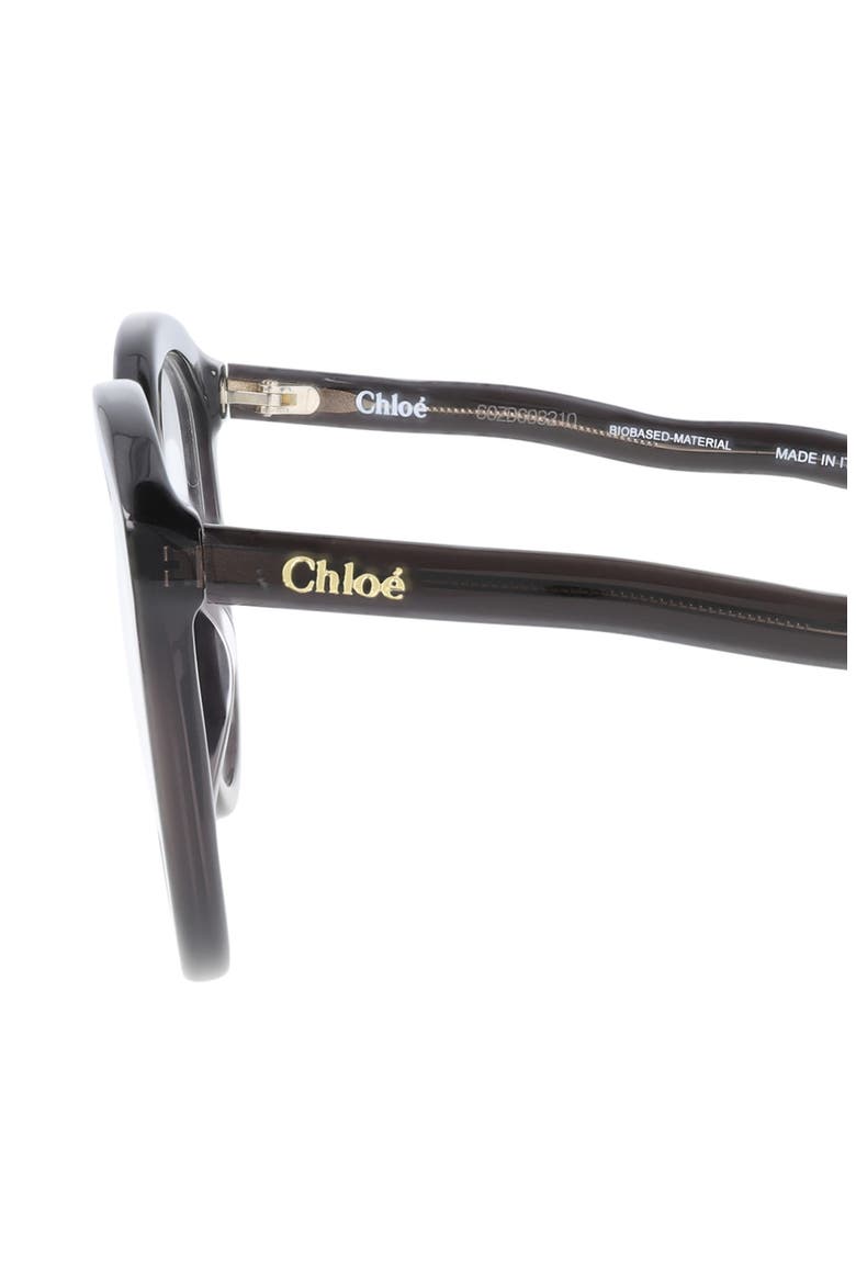 54mm Cat Eye Optical Glasses, Alternate, color, GREY GREY TRANSPARENT