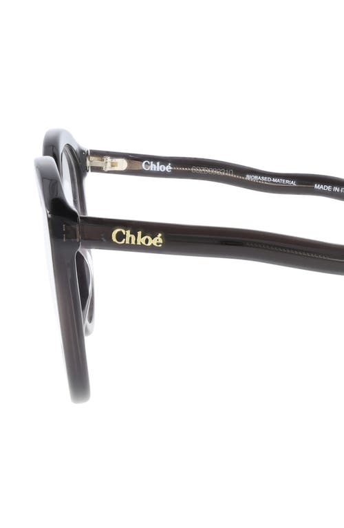Chloé Cat Eye-frame Bio Acetate Optical Frames In Grey Grey Transparent
