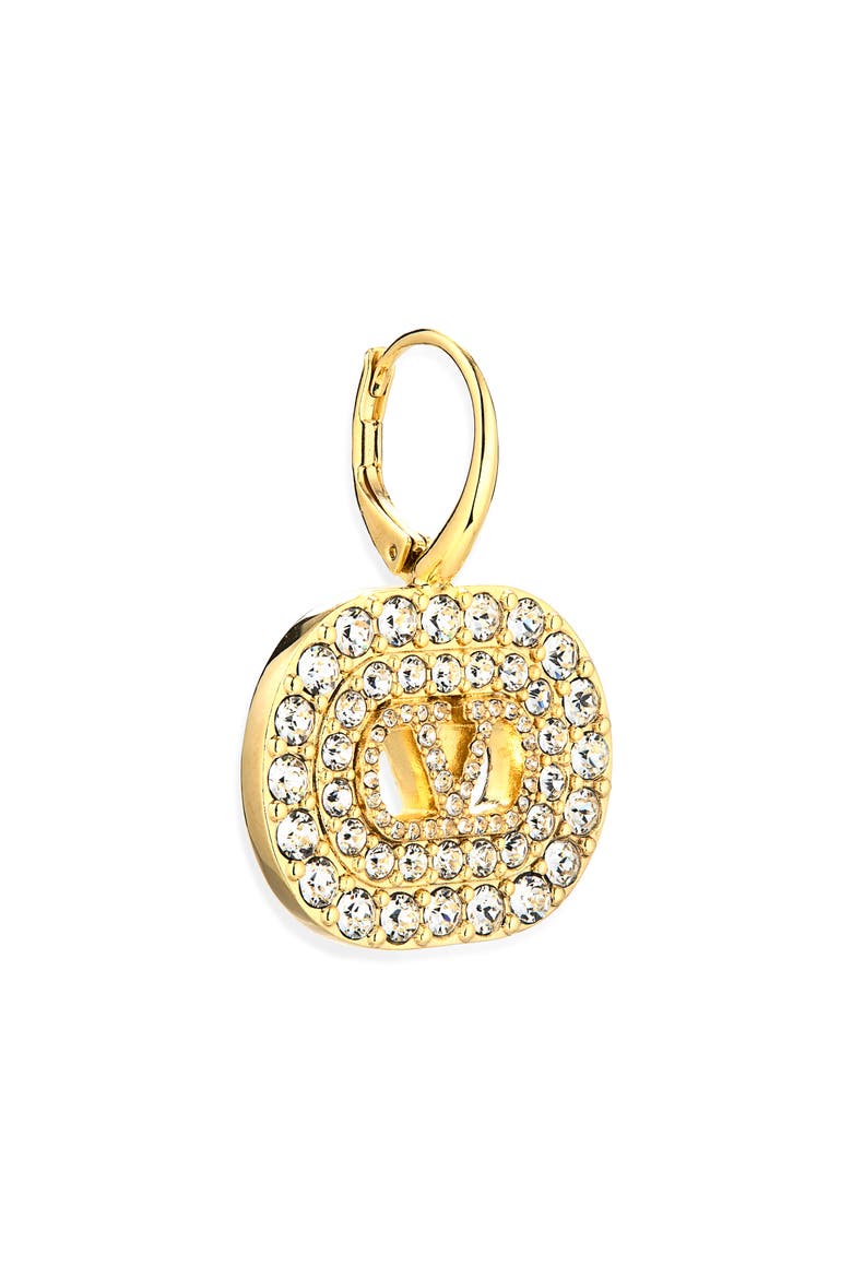 VLOGO Signature Pavè Earrings, Alternate, color, GOLD