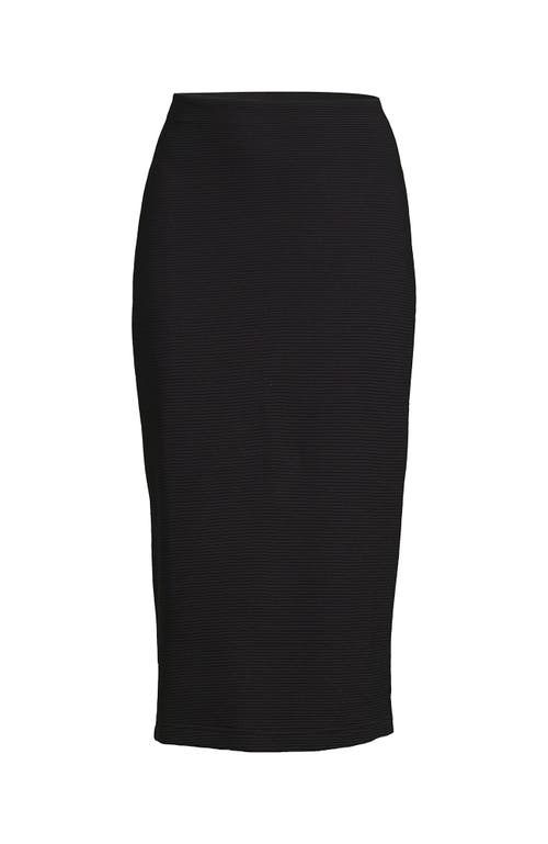 LANDS' END LANDS' END STARFISH SIDE ZIP MIDI SKIRT 