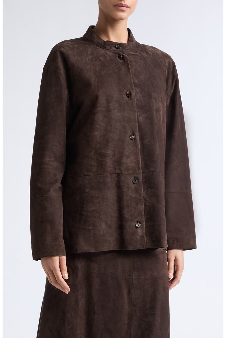 Danzante Suede Jacket, Main, color, BROWN